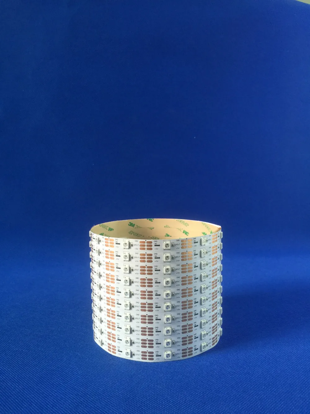 1 м/5 м WS2812B Смарт RGB светодиодный пиксель полосы черный/белый PCB 30/60/144 светодиодный s/m WS2812 интегральную схему WS2812B/м 30/60/144 пикселей IP20/65/IP67 DC5V
