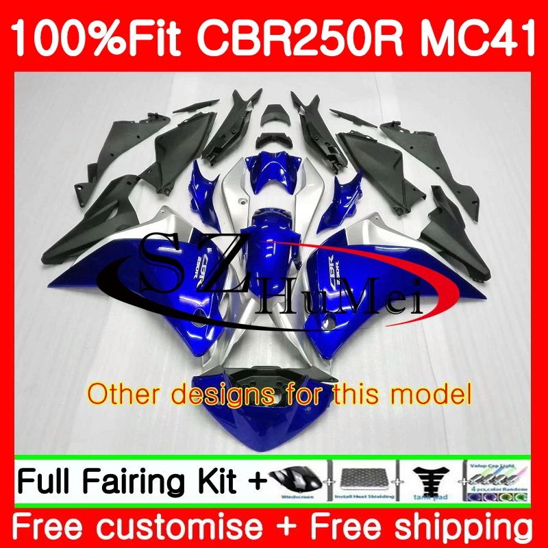 Литые изделия для Honda CBR250R MC41, возрастом 11, 12, 13, 14, 15, CBR250 R 117SH. 18 CBR 250R 250 R Красный Белый Горячая 2011 2012 2013 обтекатели