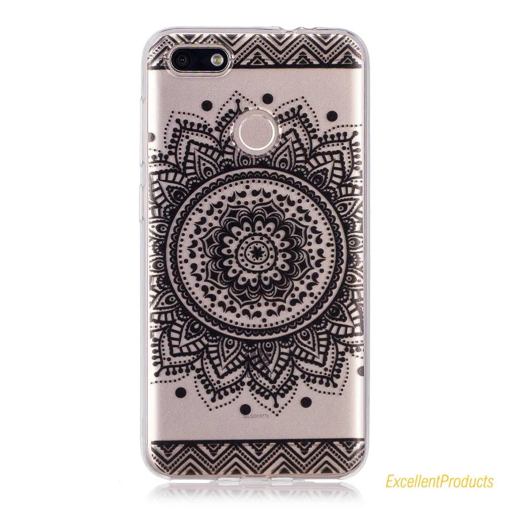 For Coque Huawei P9 Lite mini Soft TPU Silicone Cover Flamingos leaf flowers cat Printed Cases Phone case |