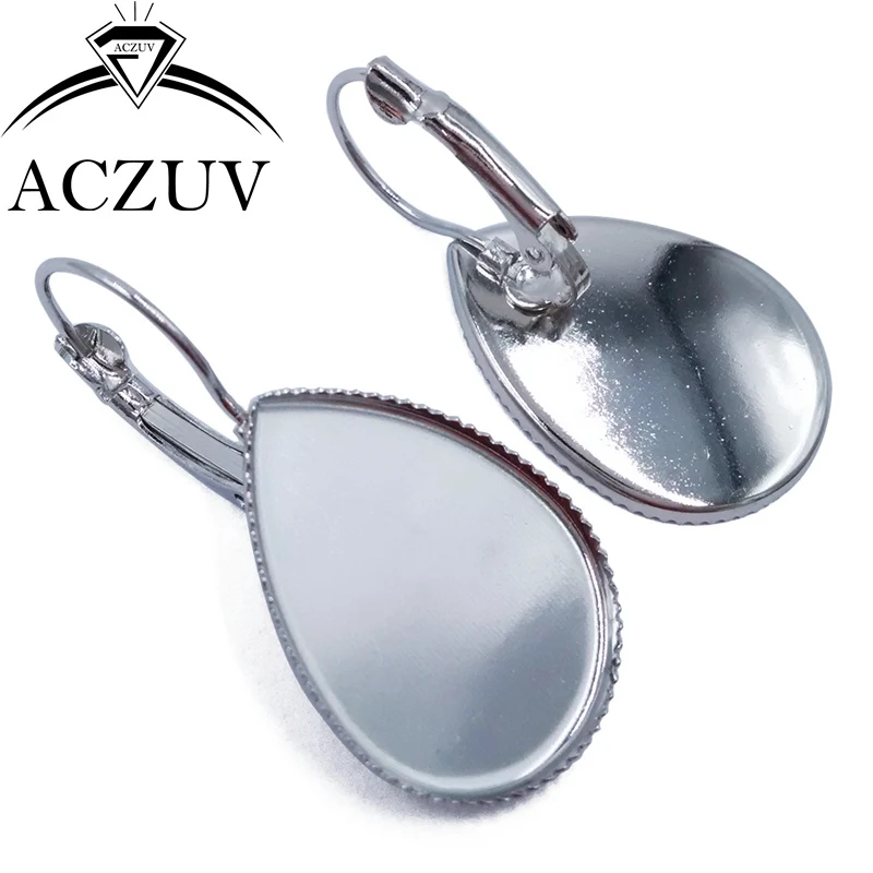 200 шт 10x14 мм 13x18 18x25 каплевидный Кабошон Установка французские левербэк серьги