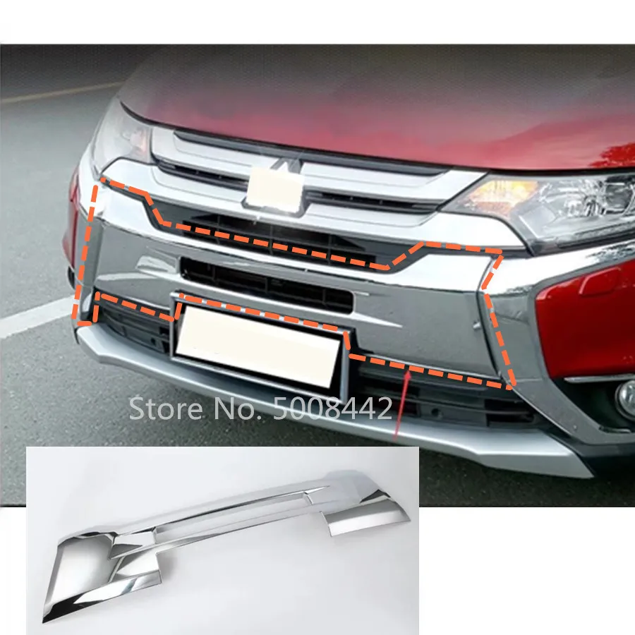 Крышка для автомобиля Mitsubishi Outlander 2016 2017 2018 2019 2020 защитная накладка из АБС хрома