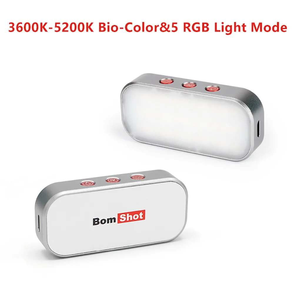 Bom выстрел мини диктофон с функцией Управление RGB светодиодный заполняющий свет