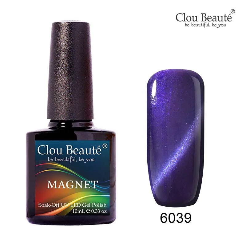 Гель-лак для ногтей Clou Beaute с эффектом «Кошачий глаз» 10 мл, гель-лак для ногтей розового и бежевого цветов, гель-лак с мягким удалением, гель-лак для устойчивого маникюра