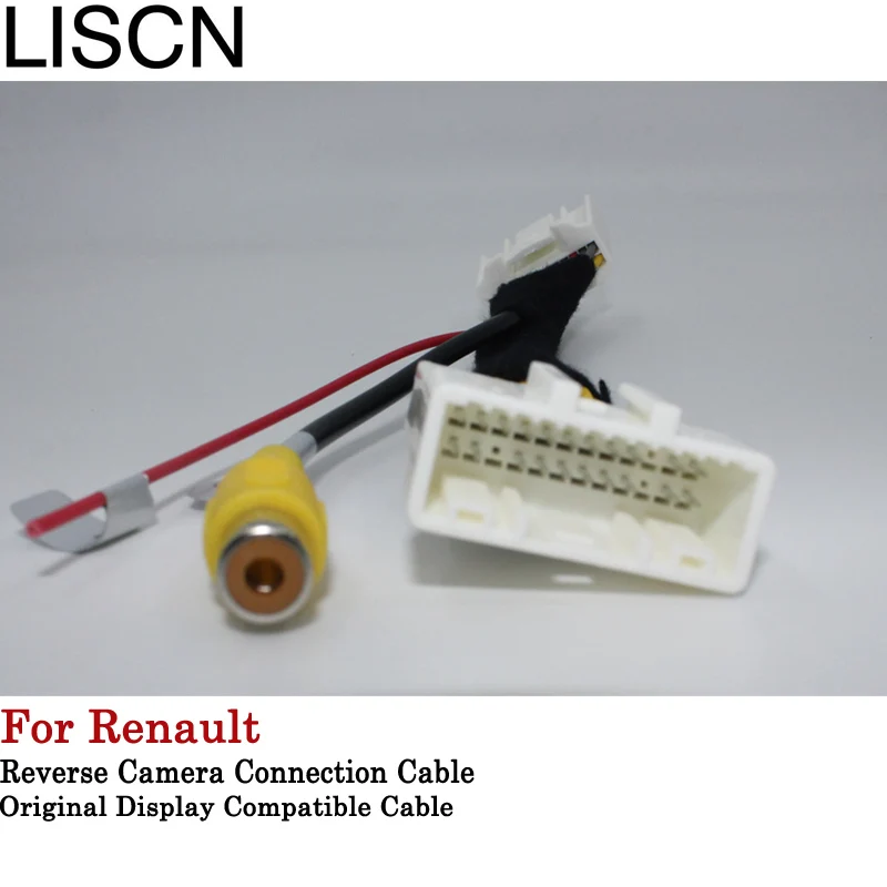 Backup Camera for Renault Captur Kaptur (2013-2017) with OEM Screen Cable Adapter and 24 Pins Wire RCA for Reversing image 5