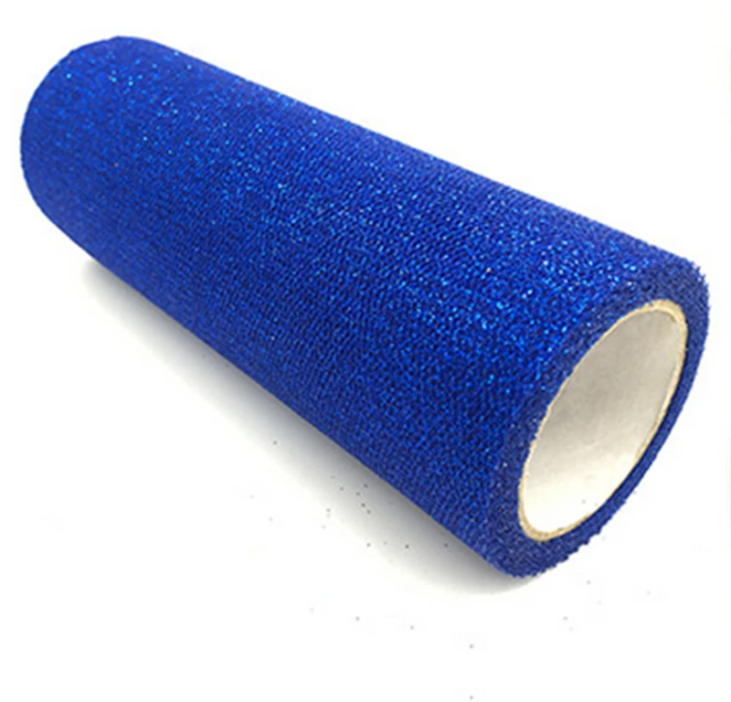 royal blue 9,2 м блестящая юбка-пачка из органзы и тюля в рулоне с лентой «рюмочка», юбка-пачка «сделай сам», подарок, украшение для детской вечеринки, украшение для свадебной вечеринки, золото, серебро - Цвет: royal blue