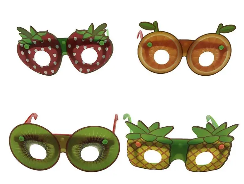 

Creative Party Sunglasse Funny Strawberry Kiwi pineapple Eyewear Hawaiian Tropical Fancy Dress Party Themed Eyeglasses for Kids