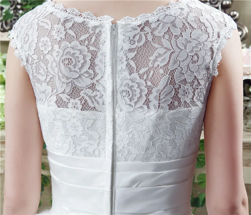 Свадебное платье принцессы с круглым вырезом vestido de noiva недорогие свадебные
