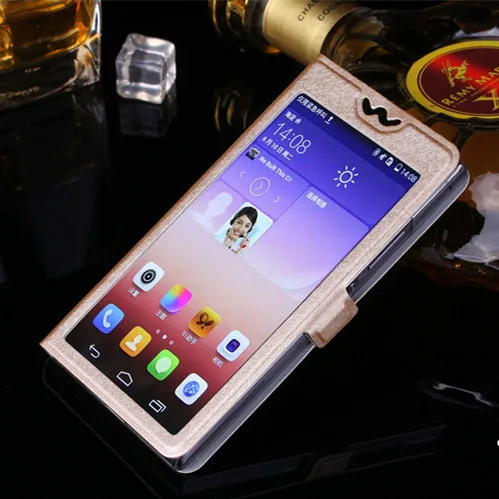 Роскошный прозрачный чехол-книжка с окошком для Huawei Ascend Y360 Y635 G620 G620S G7 G8 GX8 G9 Plus