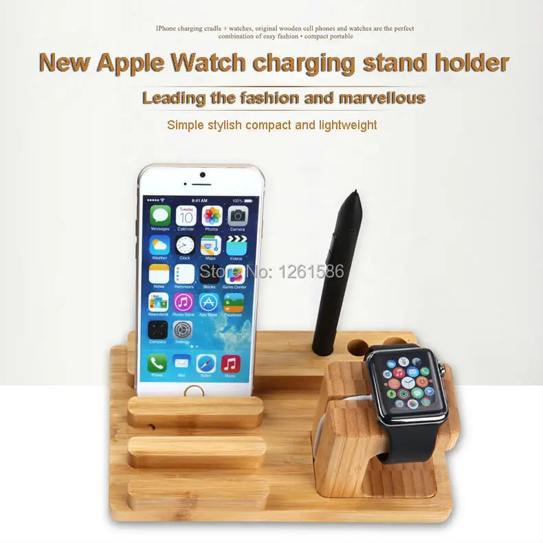 Для всех Apple Watch 38/42 мм/для iPhone 6S 7 PLUS/C5 NOTE 7/2 для Huawei Часы подставка деревянная