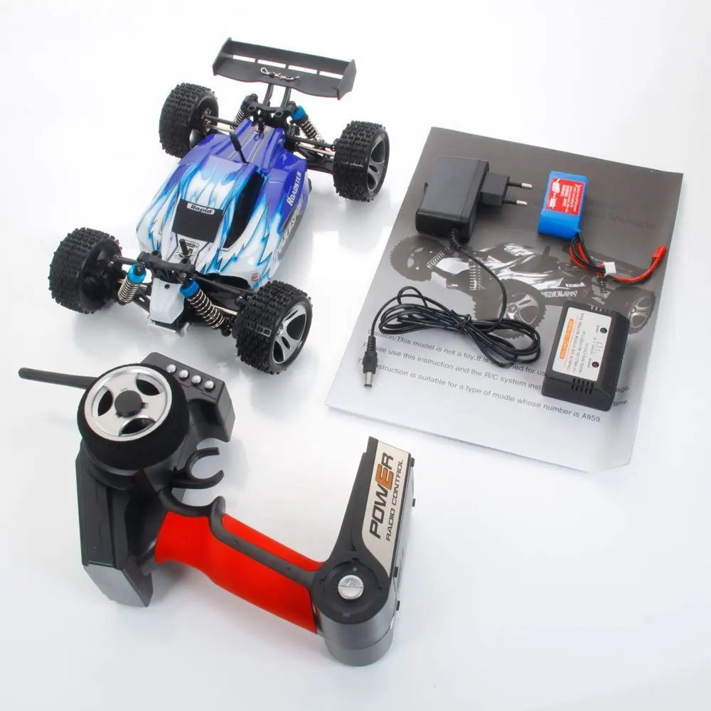 WLtoys A959 высокоскоростной вихревой 4-канальный 1: 4 2 ГГц 4WD Электрический