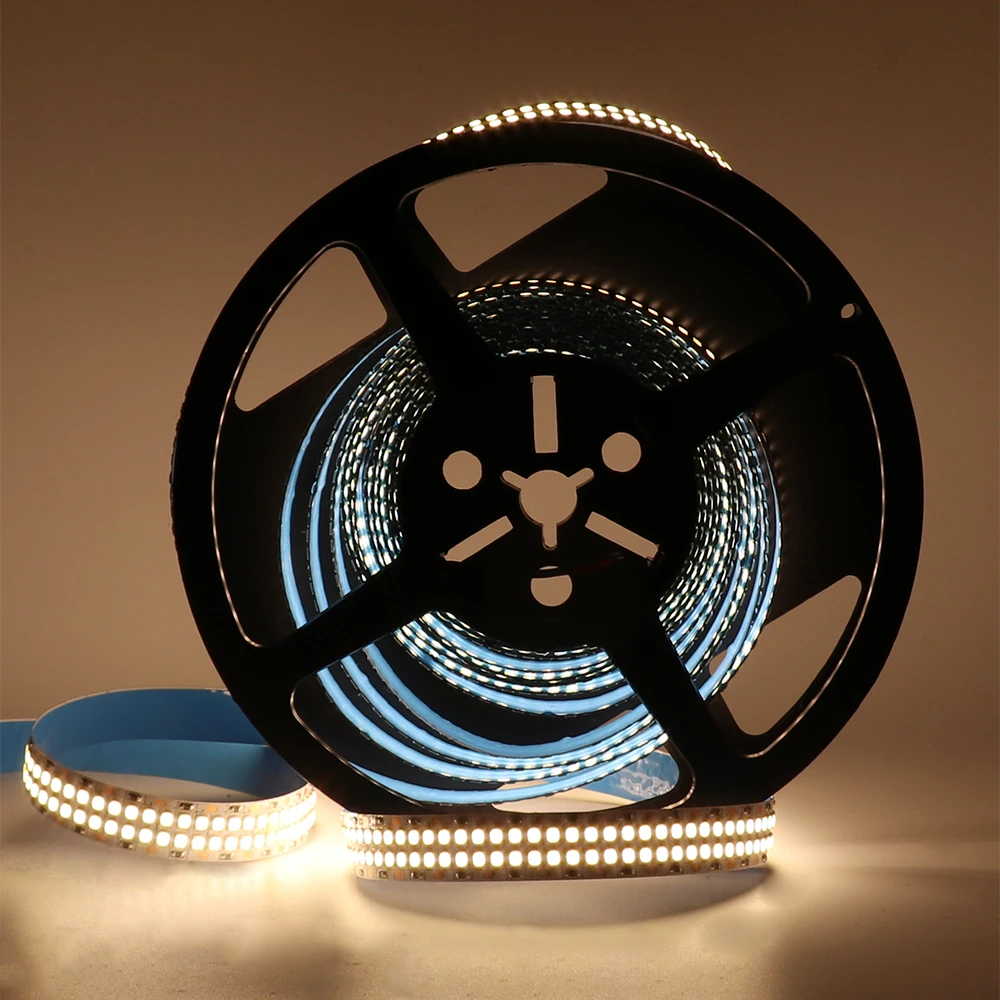 480 светодиодный s/М светодиодный полосы 2835 SMD 12V 24V 2400 светодиодный s двухрядные гибкие ленты веревки освещение хорошее украшение неоновая подсветка 240 светодиодный s/M/5 m