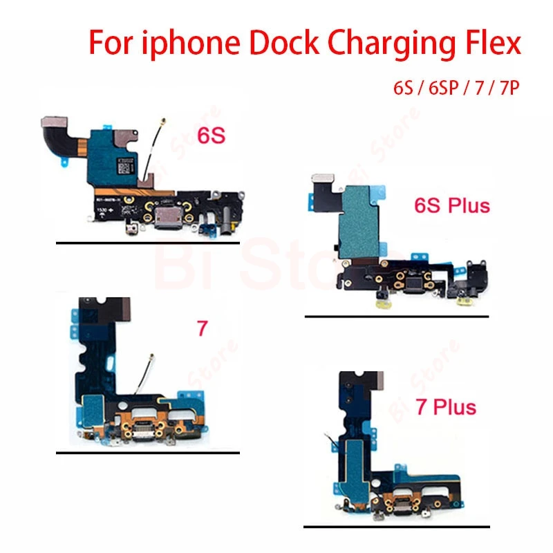 Зарядное устройство USB порт док-разъем гибкий кабель для iPhone 6 6S Plus 7 аудио лента с