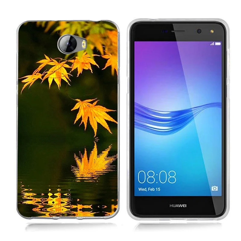 Цветной Мягкий силиконовый чехол для Huawei Y5 ii Y5ii/5A LYO-L21/Y6 II Compact A003 |