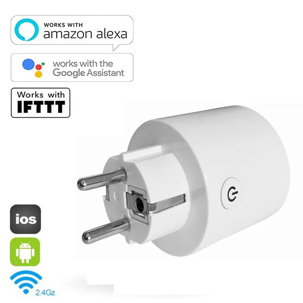 Умная вилка Wi Fi с поддержкой приложения Alexa Google Home программируемая умная розетка