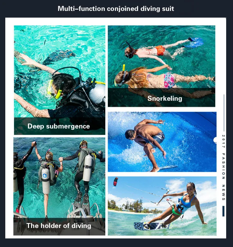 

7MM diving suit two pieces of rubber scuba diving suit waterproof and warm diving suit men