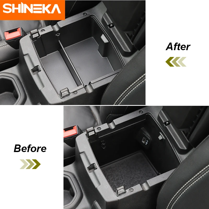 Центральный Органайзер SHINEKA Sting Tidying для Jeep Wrangler JL 2018 подлокотник ящик хранения