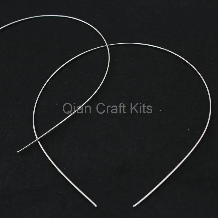 100 шт. серебристые металлические повязки на голову 1 мм для украшения бисером.