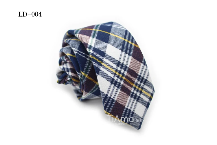 Мужской Хлопковый галстук в клетку обтягивающие галстуки Ретро хлопок узкий