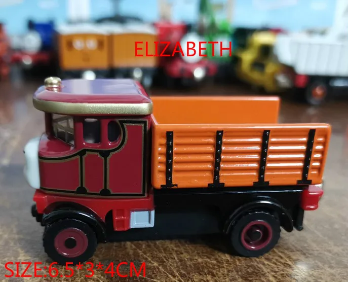 Локомотив литой металлический поезд игрушки Развивающие DIY мини-игрушки Магнитные модели Томас Стивен Кейтлин Хэнк для детей Подарки для детей - Цвет: ELIZABETH