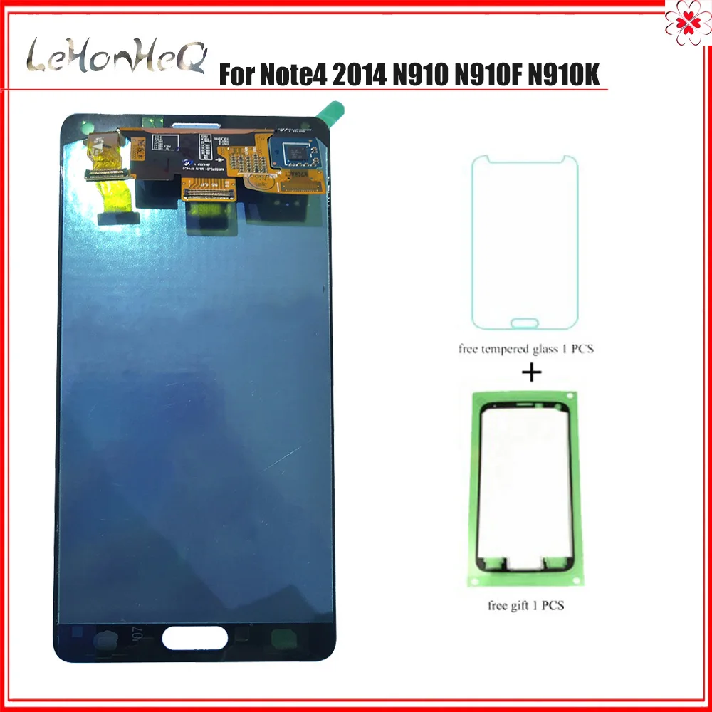 AMOLED ЖК дисплей для samsung Galaxy Note4 2014 N910 N910F N910K с сенсорным экраном дигитайзер сборка