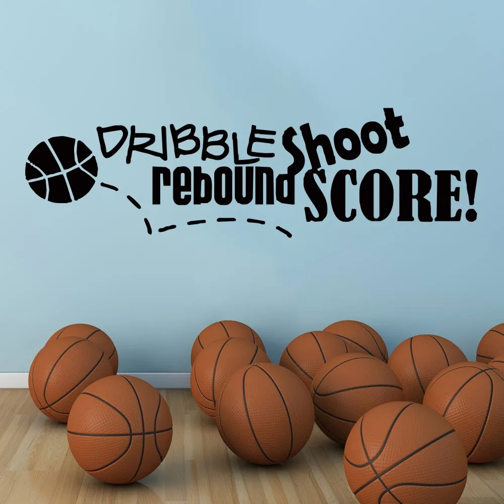 Настенная Наклейка YOYOYU для баскетбола, домашний декор, аутентичная стрельба, задняя шкала, искусство, Съемный Плакат, настенная роспись J056