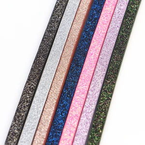 Шнур и веревка из ПУ кожи с маленькими блестками, 5 мм