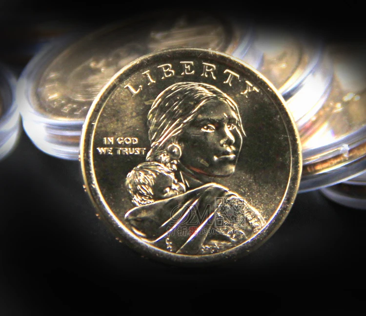 Американская монета 1USD Sacagawea скульптура подлинный оригинал|sculpture| |