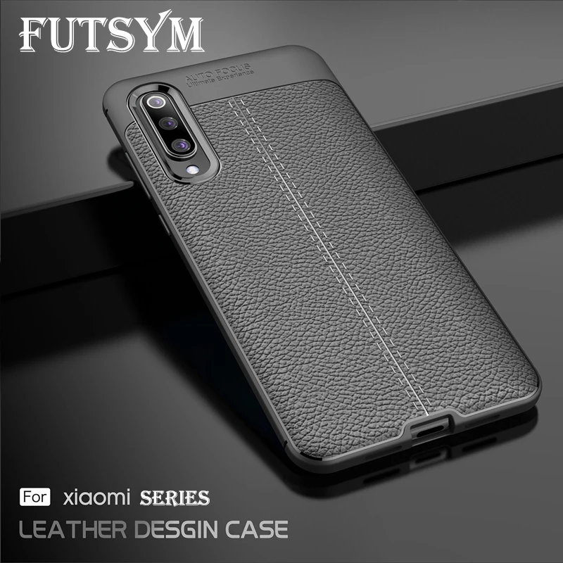 Противоударный мягкий чехол из кожи с текстурой для Xiaomi mi 9 Ультратонкий 8 SE Lite Fundas
