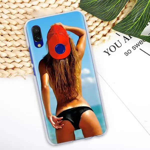 02 Сексуальное нижнее белье бикини для женщин и девушек чехол для Xiaomi Redmi 7 6 6A 5 Plus 5A Note 5 6 7 Pro 4X S2 GO Pocophone F1 чехол - Цвет: 02