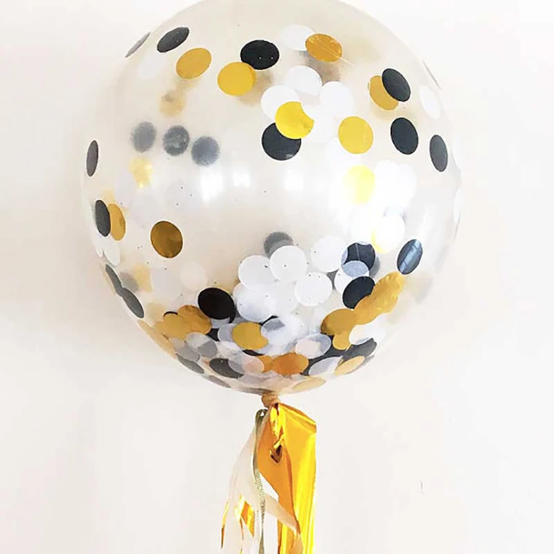 NASTASIA Halloween balloons Confetti balloon 12 inch 5g 10pcs/lot paper waste decoration Bar Decoration Wholesale | Дом и сад