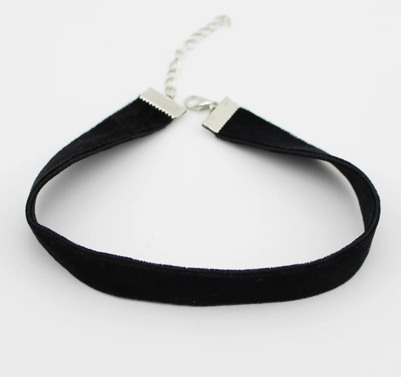 Женское бархатное ожерелье ручной работы в стиле ретро 90-х 2015 | Украшения и