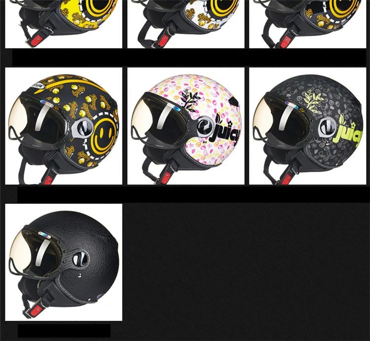 Moto rcycle шлем Chopper с открытым лицом винтажный шлем 210c4 moto Casque Casco moto cicleta Capacete Pilot мужские и женские шлемы