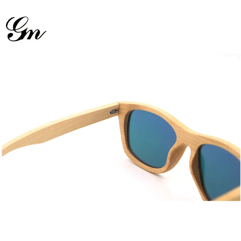 GM поляризованные солнцезащитные очки деревянные винтажные мужские и женские