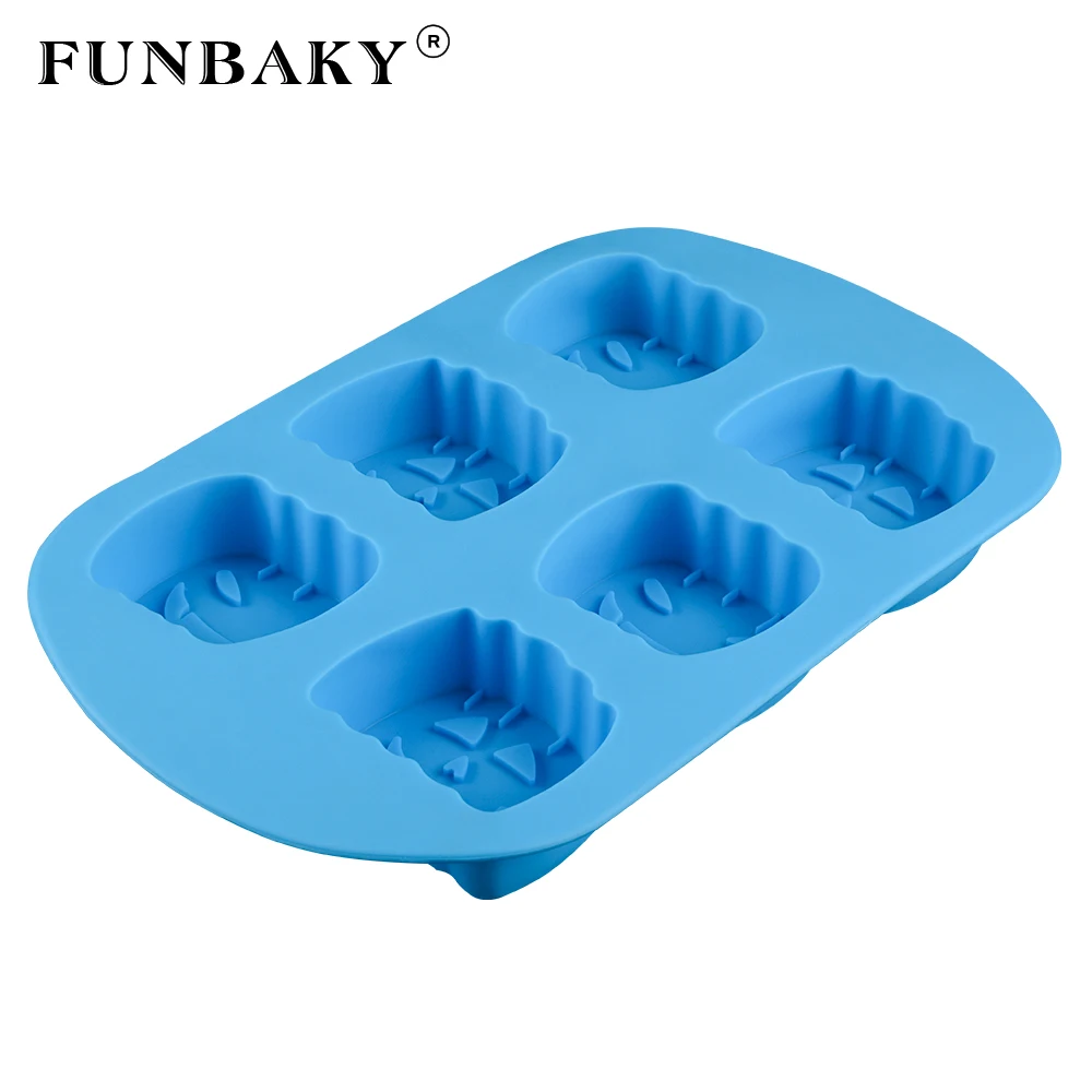Силиконовая форма для выпечки фруктов 6 ячеек|Формы тортов| |