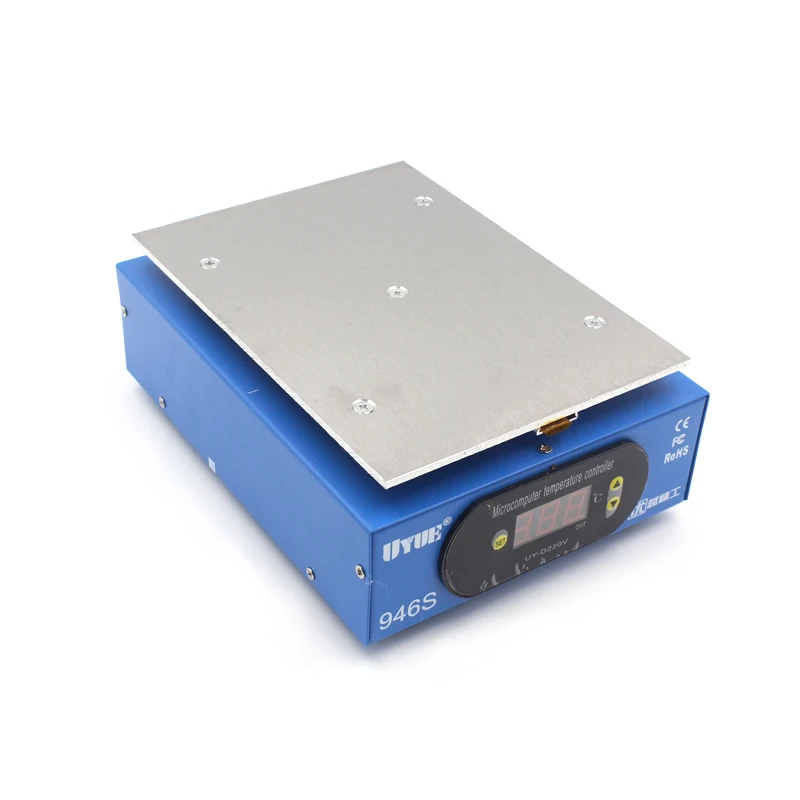 uyue 946s preheating station 220110v 400w 140x200mm lcd digital screen platform heating plate for phone repair screen separator free global shipping
