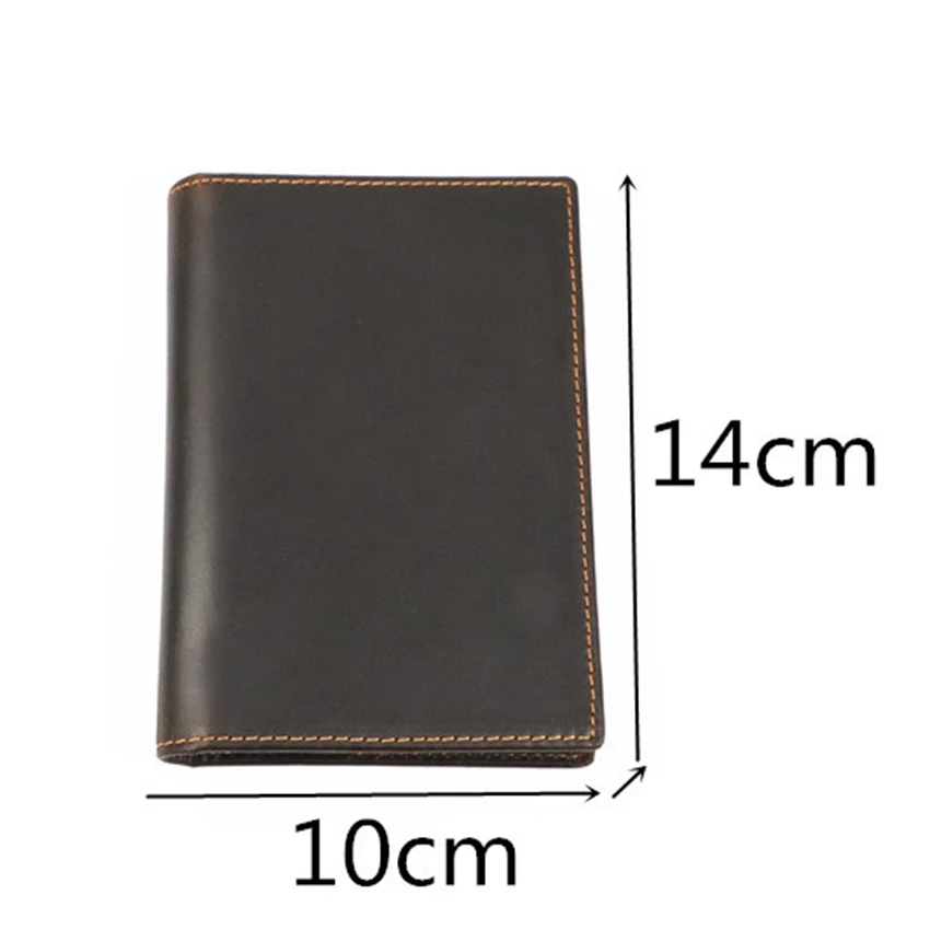 Обложка для паспорта из 100% яловой кожи мужской женский кошелек