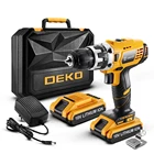 Шуруповерт DEKO GCD18DU2 аккумуляторный, 18 в, со светодиодный светильник кой