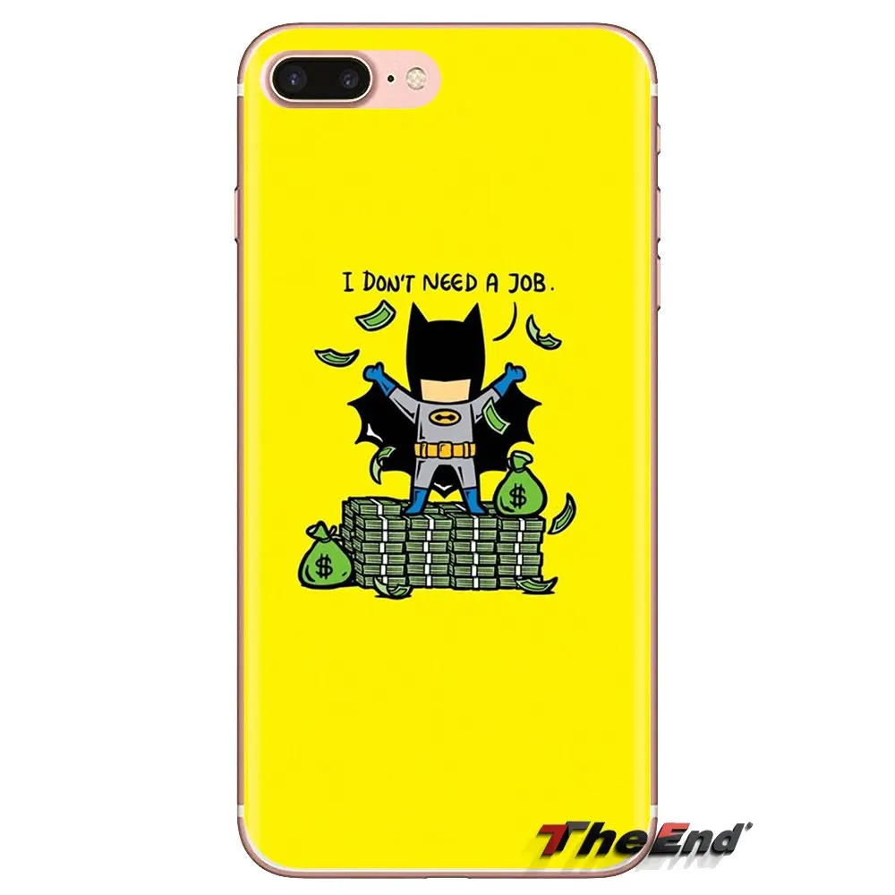 Прозрачный чехол из ТПУ для Samsung Galaxy S3 S4 S5 Mini S6 S7 Edge S8 S9 S10 Plus Note 3 4 5 8 9 Comics funny batman |