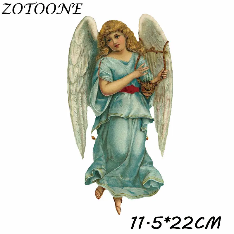 Переводные нашивки ZOTOONE милый ангел железные для одежды детской украшения сделай