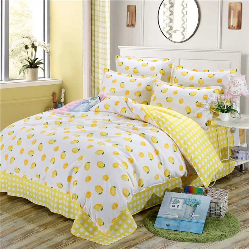 AB Side Comforter Case 3/4 pcs Bedding Set Quilt Duvet Cover Kids Cotton Bed Linen Full King Queen Twin Single Size 1.5m 1.8m 2m | Дом и сад
