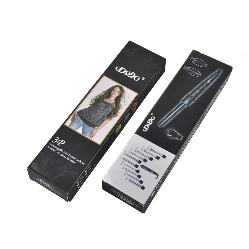 Professional Curling Wand Interchangeable 3 Parts Clip Iron Tourmaline Ceramic Package Hair Curler Set Styling Tools Kits | Красота и