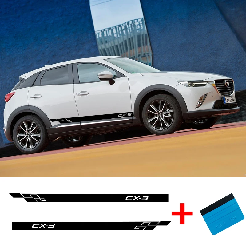 2 шт. виниловые наклейки на юбку для Mazda|Наклейки автомобиль| |