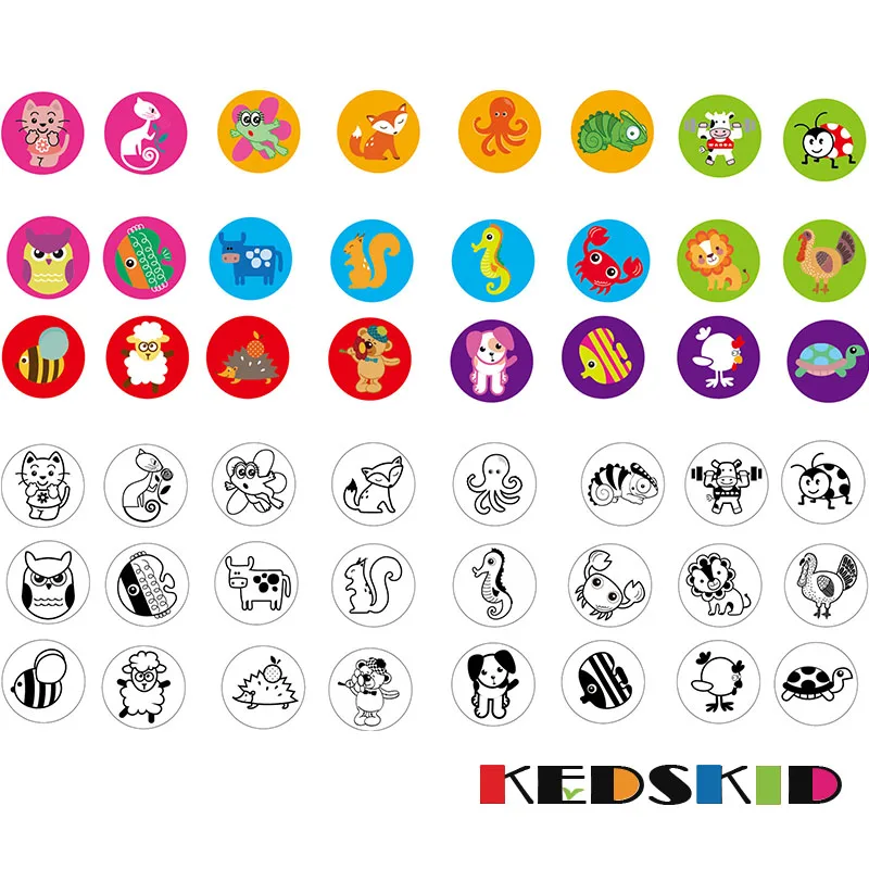 5 шт./лот дети мультфильм штамп-пуля пользовательские пластиковые резиновые