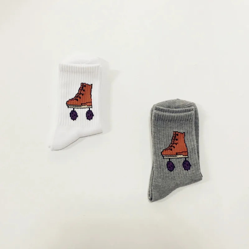 Женские хлопковые носки в Корейском стиле с воздушным шариком бананом лентой