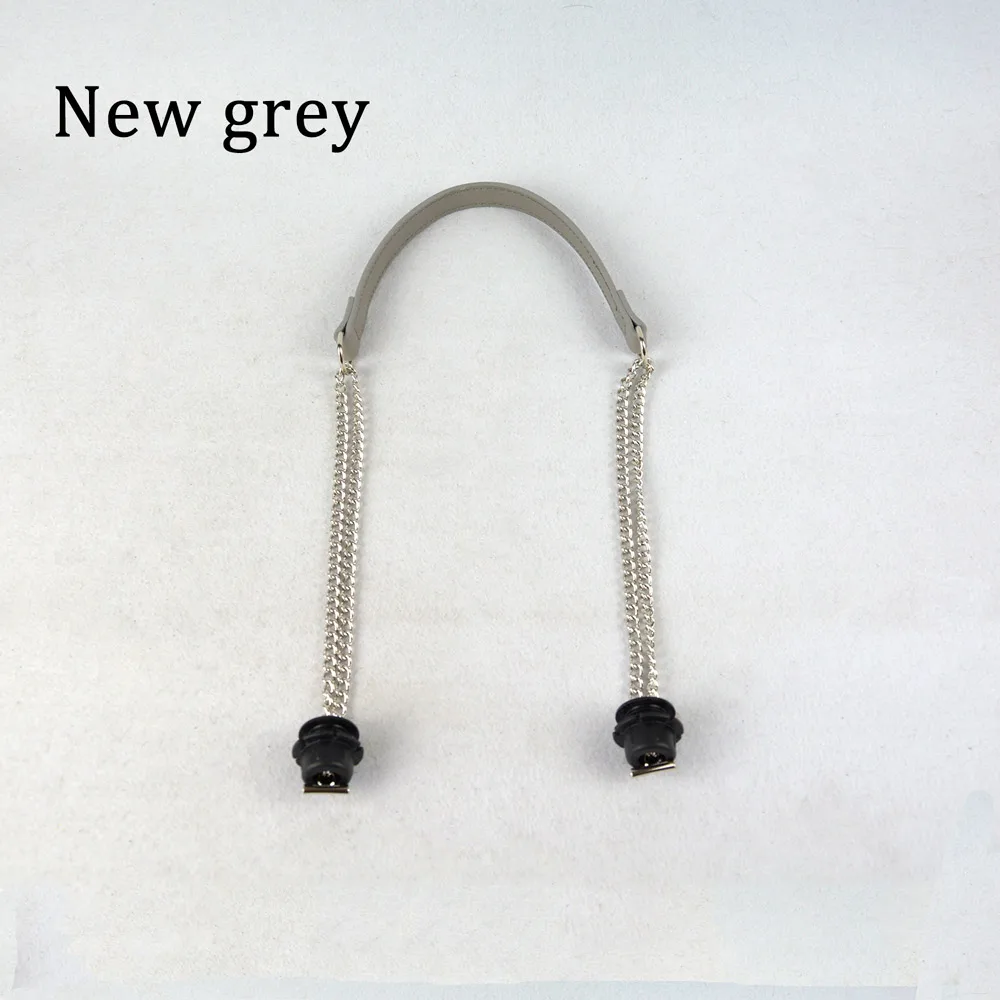 New Grey Новинка, 1 штука, Obag, серебряная, длинная, двойная цепь, OT T OBag, ручки для Obag, EVA O, сумка, женская сумка, сумка через плечо - Цвет: New Grey