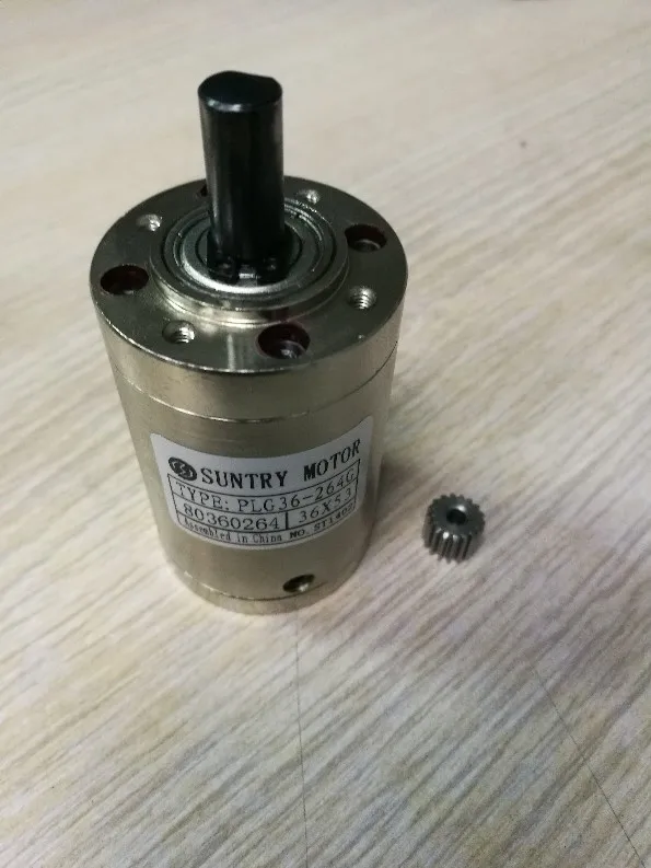 

Planetary reducer 36mm diameter Round flange used for motor shaft diameter 3.175mm DC motor ratio 5.18:1
