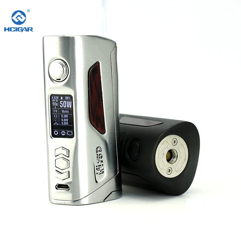 5pcs/lot Original Hcigar VT75D DNA 75W Box Mod Vape Mods Dual 18650 Battery Evolv DNA75C E Cigarette 0.91&quot Colorful TFT Screen |