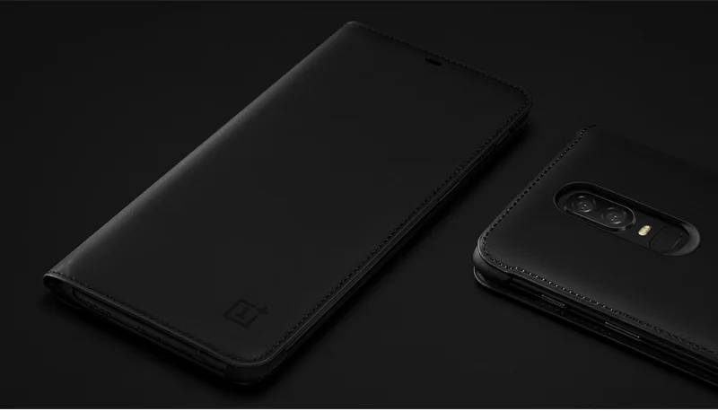 Oneplus 6 кожаный чехол 100% оригинал официальный откидная крышка экран защитный one plus