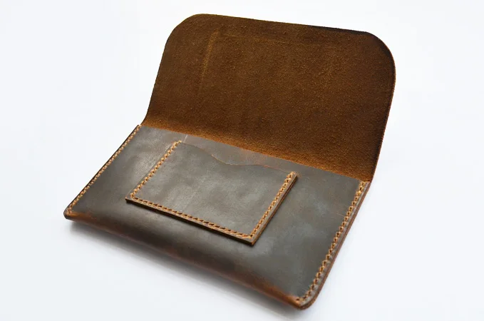Ручной работы короткие винтажные мужские кошельки ручной из натуральной кожи