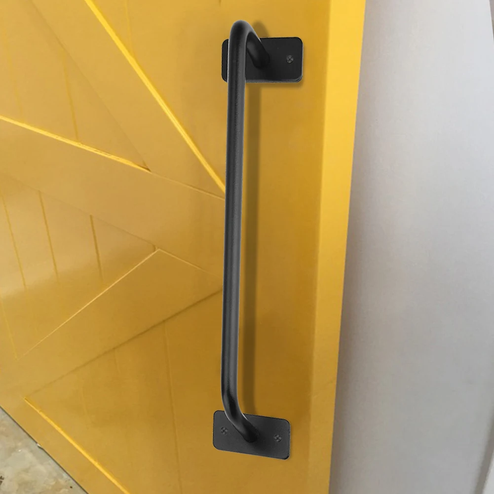 Черная раздвижная дверь для амбара фурнитура старинная ручка двери нажимная